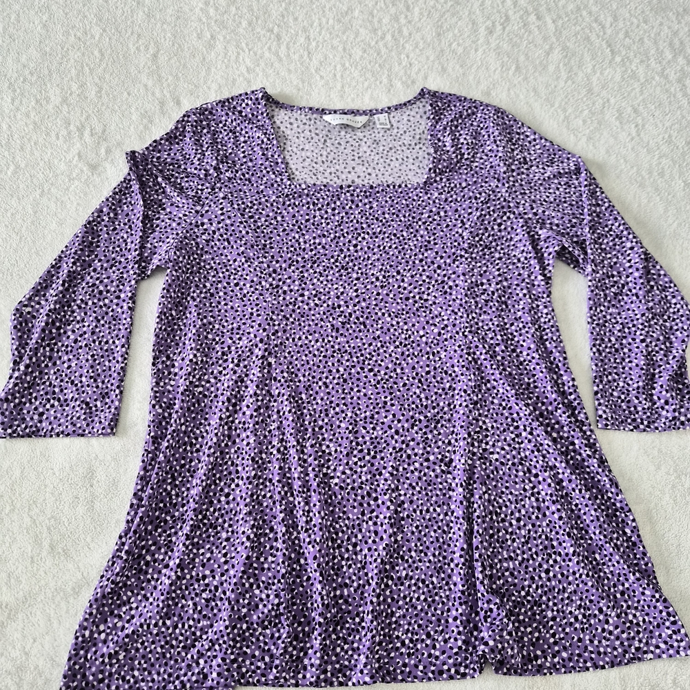 Susan Graver Violet Blouse
